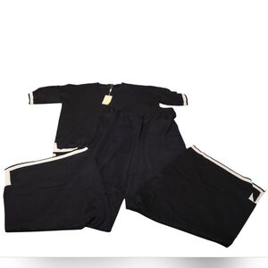 Women’s Medium Ekouaer Short Sleeve Sweater Wide Leg Pants Lounge Set